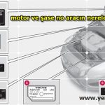 Motor ve Şase no aracın nerelerinde yer alır
