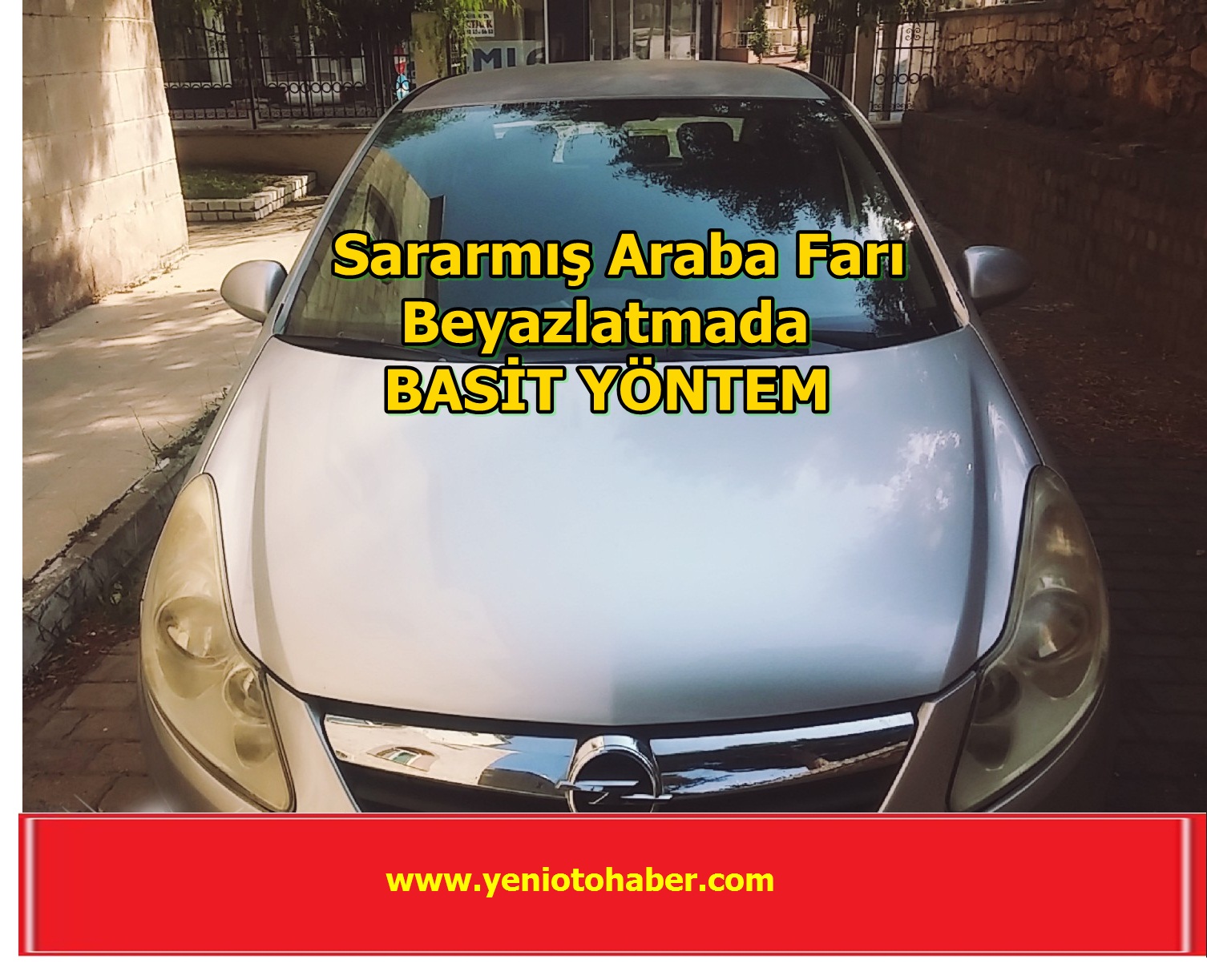 Sararmış Araba Farı